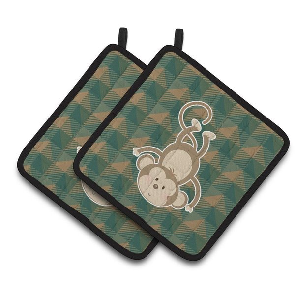 Carolines Treasures Monkey Pair of Pot Holders BB7023PTHD